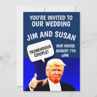 PERSONALIZED WEDDING INVITATIONS DONALD TRUMP