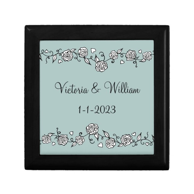 Personalized Wedding Jewelry Box (Front)