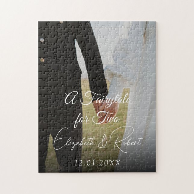 Personalized Wedding  Jigsaw Puzzle (Vertical)