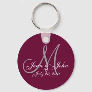 Personalized Wedding Keepsake Key Chain