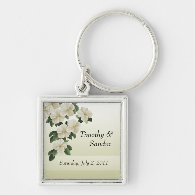Personalized Wedding Keepsake Keychains (Front)
