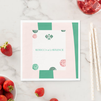 Personalized Wedding Luncheon Napkins
