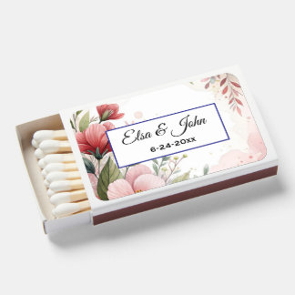 Personalized Wedding matchbook favors Matchboxes