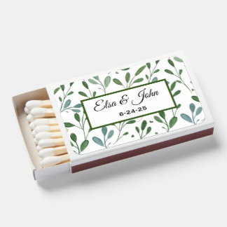 Personalized Wedding matchbook favors Matchboxes
