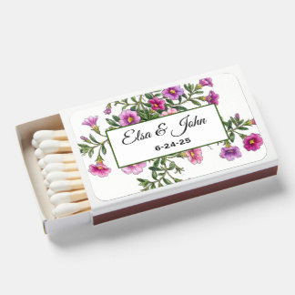 Personalized Wedding matchbook favors Matchboxes