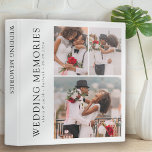 Personalized Wedding Memories Scrapbook Photo 3 Ring Binder<br><div class="desc">You can personalize the cover of this wedding memories scrapbook binder with your own photographs,  then fill it with memories and memorabilia from your wedding day ♥</div>