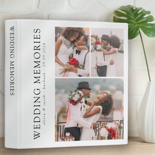 Personalized Wedding Memories Scrapbook Photo 3 Ring Binder