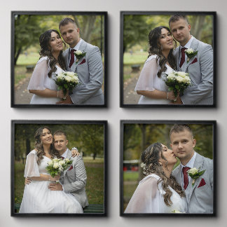 Personalized Wedding Memory Photo Tile