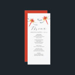 Personalized Wedding Menu Cards Red Dragonfly<br><div class="desc">These personalized wedding menu cards features unique watercolor red dragonflies. The card reverses to a complimentary red color. Use the template fields to DIY your custom wedding dinner menu. An elegant yet minimalistic choice for weddings, a bridal shower, rehearsal dinners or whatever you like. To see more menu cards for...</div>