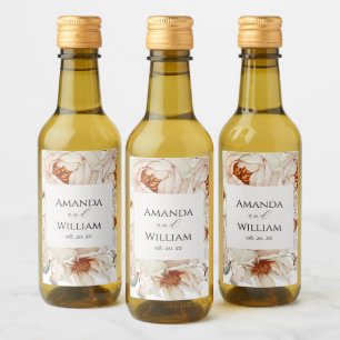 Personalized Wedding Mini Wine Bottle Label