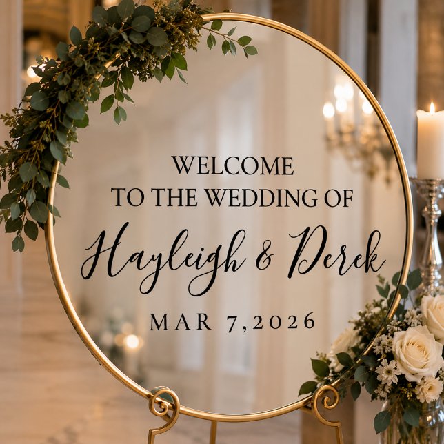 Personalized Wedding Mirror Decal | Custom Wedding (Creator Uploaded)