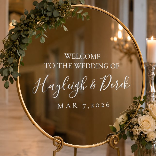 Personalized Wedding Mirror Decal | Custom Wedding (Creator Uploaded)
