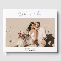 Personalized Wedding Modern Minimalist Photo