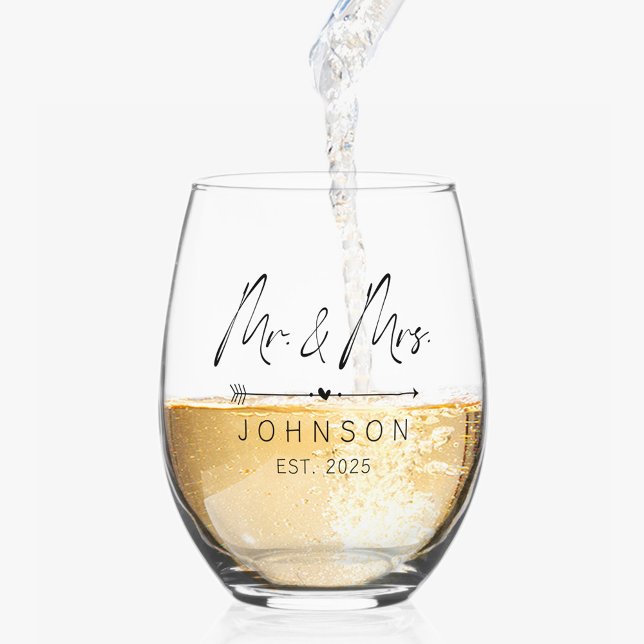 Personalized Wedding Mr. and Mrs. Glasses (Creator Uploaded)