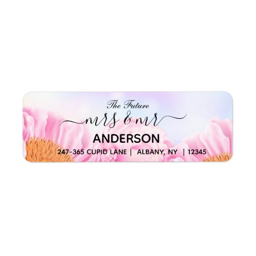 Personalized Wedding Mr and Mrs Return Address Label