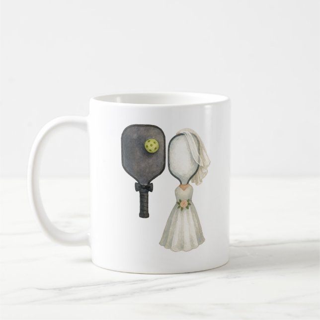 Personalized Wedding Mug for Pickleball Lovers (Left)