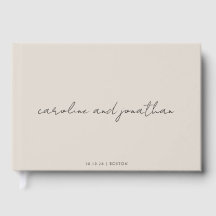 Personalized Wedding Name Ivory Cream Elegant