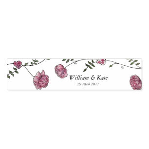 Personalized wedding napkin band set of 12
