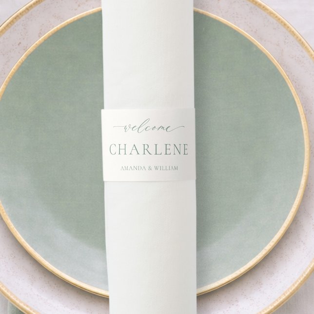 Personalized Wedding Napkin Wrap (Creator Uploaded)