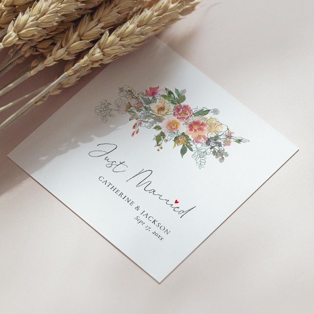 Personalized Wedding Napkins - Just Married (Personalized Wedding Napkins - Just Married)