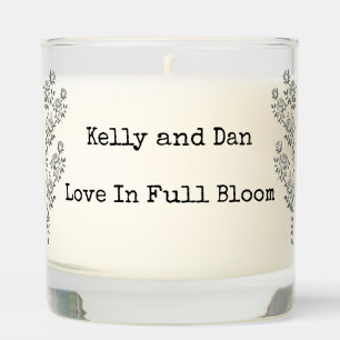 Personalized Wedding   Newlywed Gift   Engagement Scented Candle