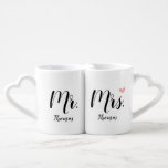 Personalized Wedding / Newlywed Gift - Mr. & Mrs. Coffee Mug Set<br><div class="desc">The perfect gift for the newly married couple.</div>