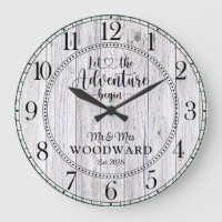 Personalized Wedding Newlyweds Adventure Begins