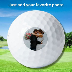 Personalized Wedding or Anniversary Custom Photo Golf Balls