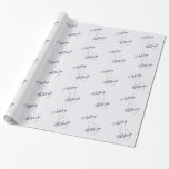 Personalized Wedding or Engagement Gift Wrap<br><div class="desc">Make your gift stand out with this unique personalized wedding or engagement wrapping paper! Customize with the names of the bride and groom. They will appreciate the special touch on their special day!</div>