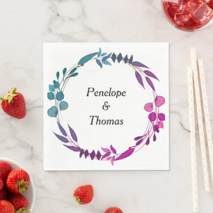 Personalized wedding or shower napkins bulk