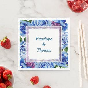 Personalized wedding or shower napkins bulk