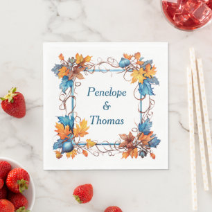Personalized wedding or shower napkins bulk
