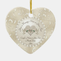 Personalized Wedding Ornament Anniversary Ornament