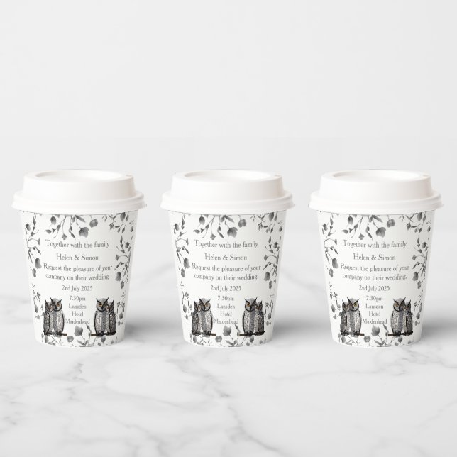 Personalized Wedding  Paper Cups (Multi)