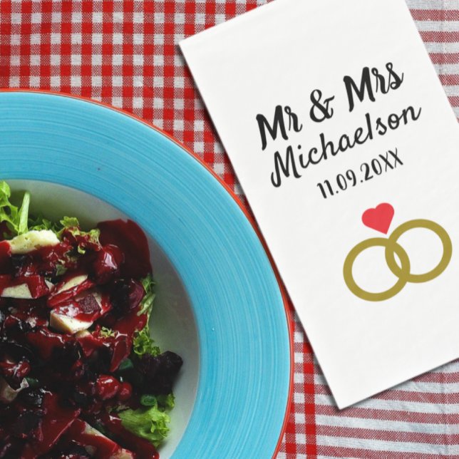 Personalized Wedding Paper Guest Towels (Creator Uploaded)