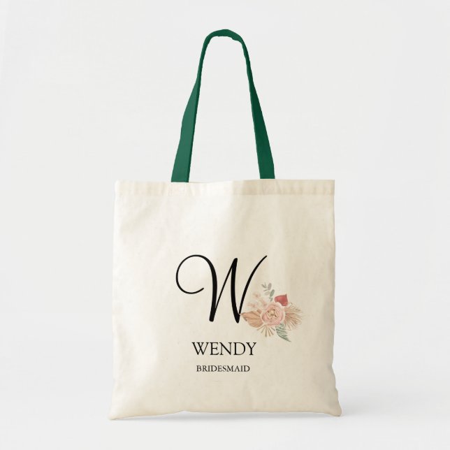 Personalized Wedding Party Gift Tote Bag (Front)