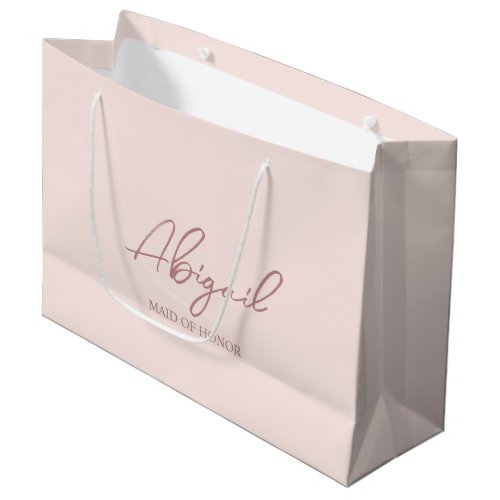 Personalized Wedding Party Name Gift Paper Bag