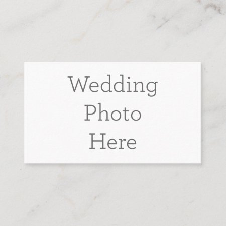 Personalized Wedding Photo Business Card