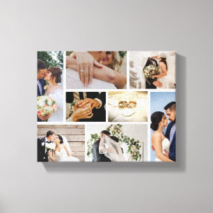 Personalized Wedding Photo Canvas Print