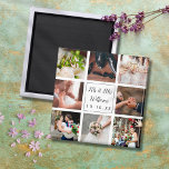 Personalized Wedding Photo Collage Magnet<br><div class="desc">Personalize with your eight favourite wedding photos,  name and special date to create a unique photo collage,  memory and gift. A lovely keepsake to treasure! Designed by Thisisnotme©</div>