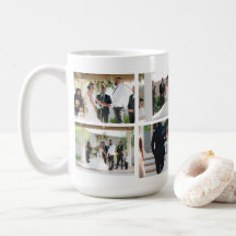Personalized Wedding Photo Collage Mug