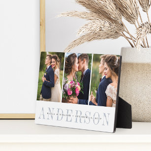 Personalized Wedding Photo Collage Plaque