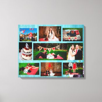 Personalized Wedding Photo Collage Wall Art by Magical_Maddness at Zazzle