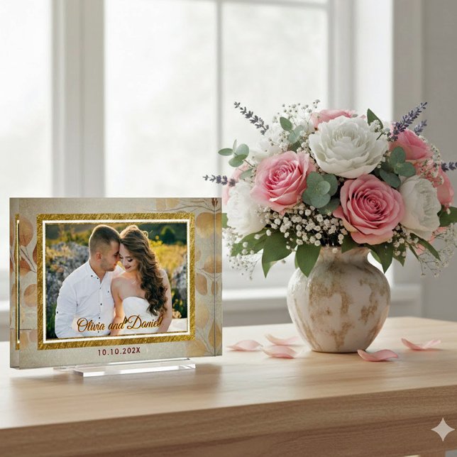 Personalized Wedding Photo | Custom Couple Keepsak Block (Creator Uploaded)
