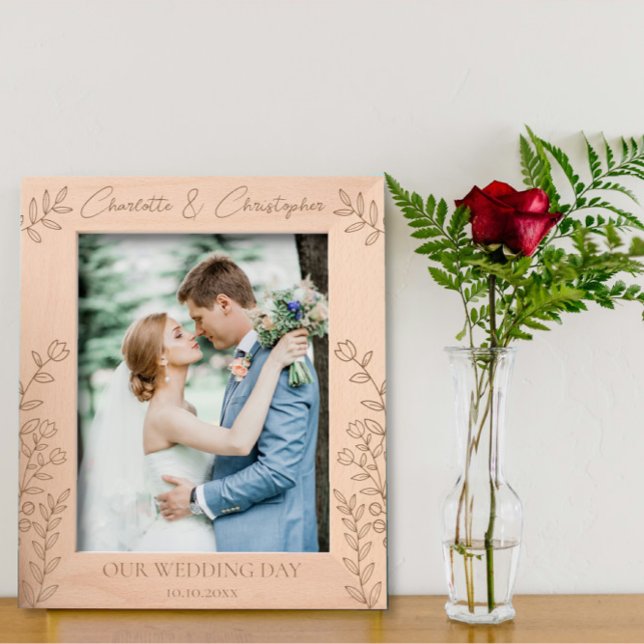  Personalized wedding photo frame name date (Creator Uploaded)