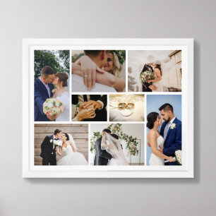 Personalized Wedding Photo Framed Art
