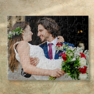 Personalized Wedding Photo Jigsaw Puzzle
