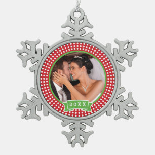 Personalized Wedding Photo Keepsake Ornament