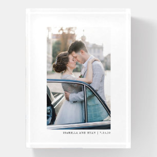 Personalized Wedding Photo Keepsake Paperweight