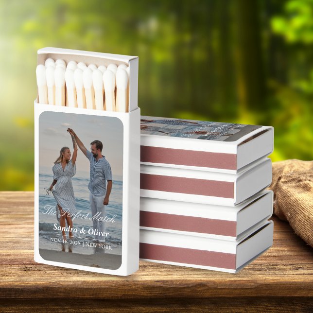 Personalized Wedding Photo Matchboxes – Set of 50 (Personalized Wedding Photo Matchboxes – Set of 50)